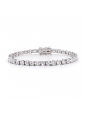 LEKANI 4mm Moissanite Tennis Bracelet S925 Silver 7 in